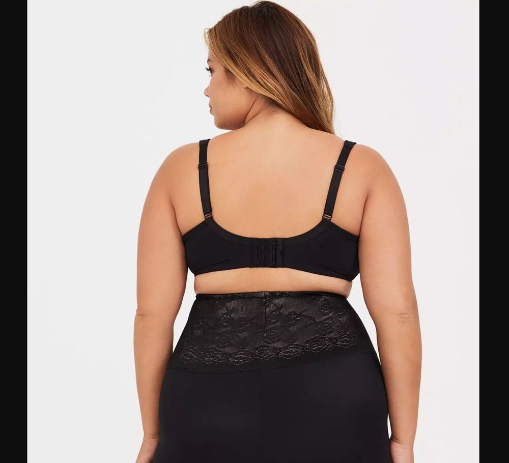 Torrid Balconette Bra 42D Black Nude Mesh Underwire T Shirt Wide Strap NWT - Picture 5 of 6